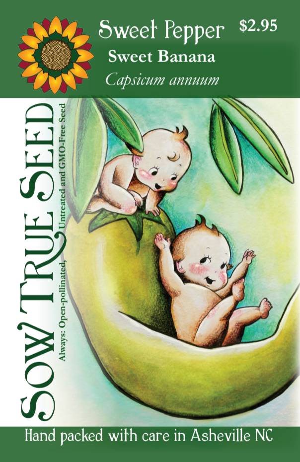 Sweet Pepper Seeds - Sweet Banana - Sow True Seed