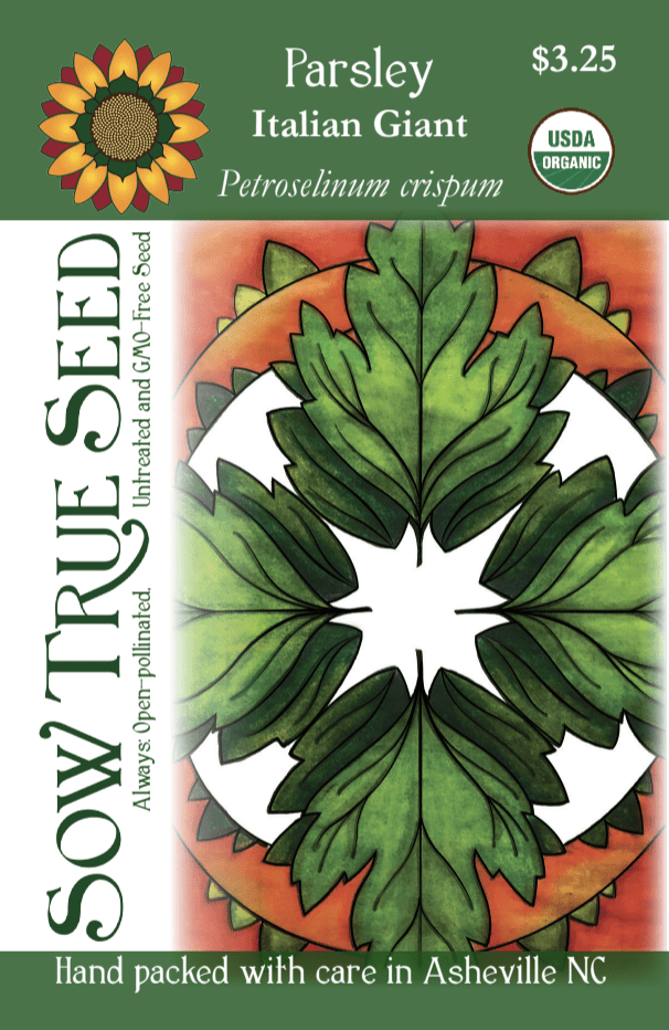 Parsley Seeds - Italian Giant, ORGANIC - Sow True Seed