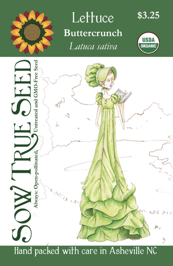 Lettuce Seeds - Buttercrunch, ORGANIC - Sow True Seed