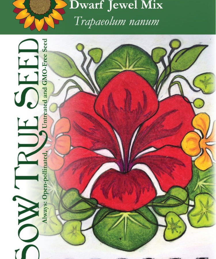Nasturtium Seeds - Dwarf Jewel Mix - Sow True Seed