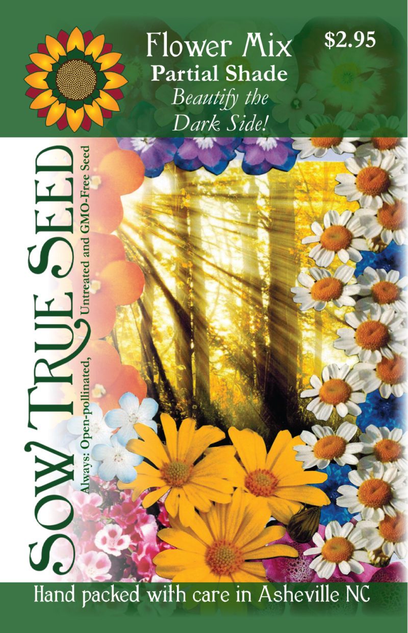Flower Mix Partial Shade Wildflowers suitable for part shade. Sow