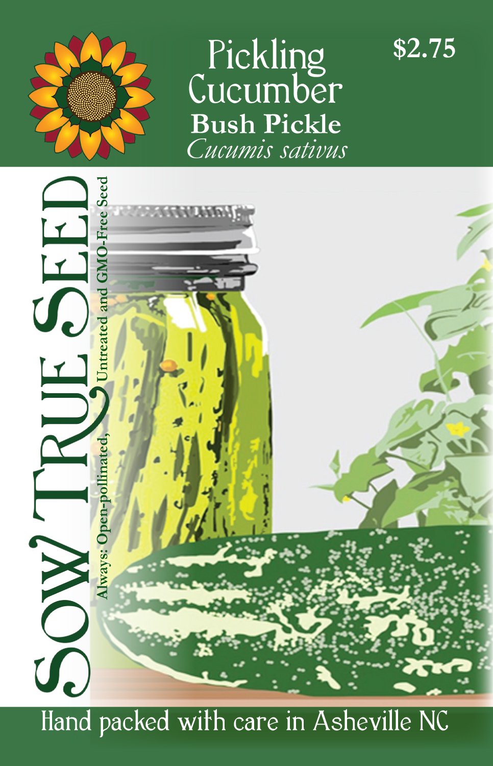 Pickling Cucumber Seeds - Bushy - Sow True Seed