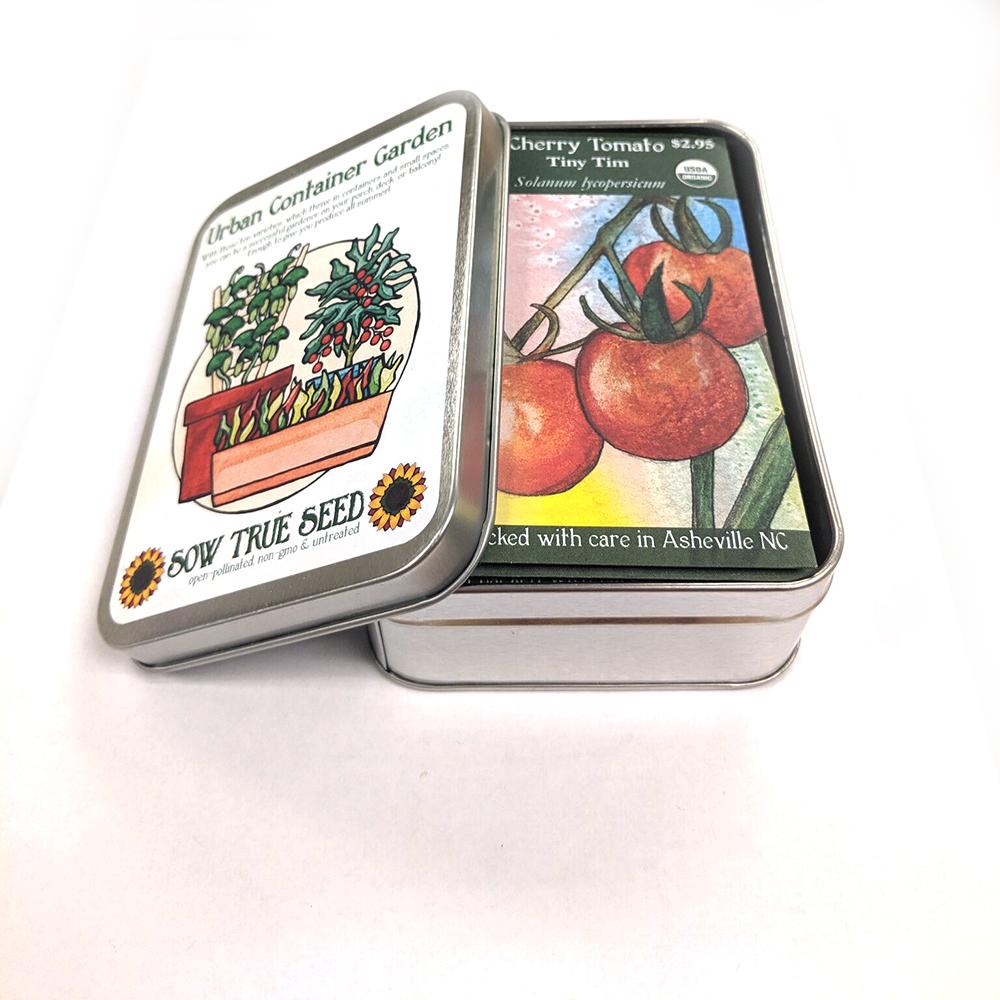 Urban Container Garden Collection Gift Tin - Sow True Seed