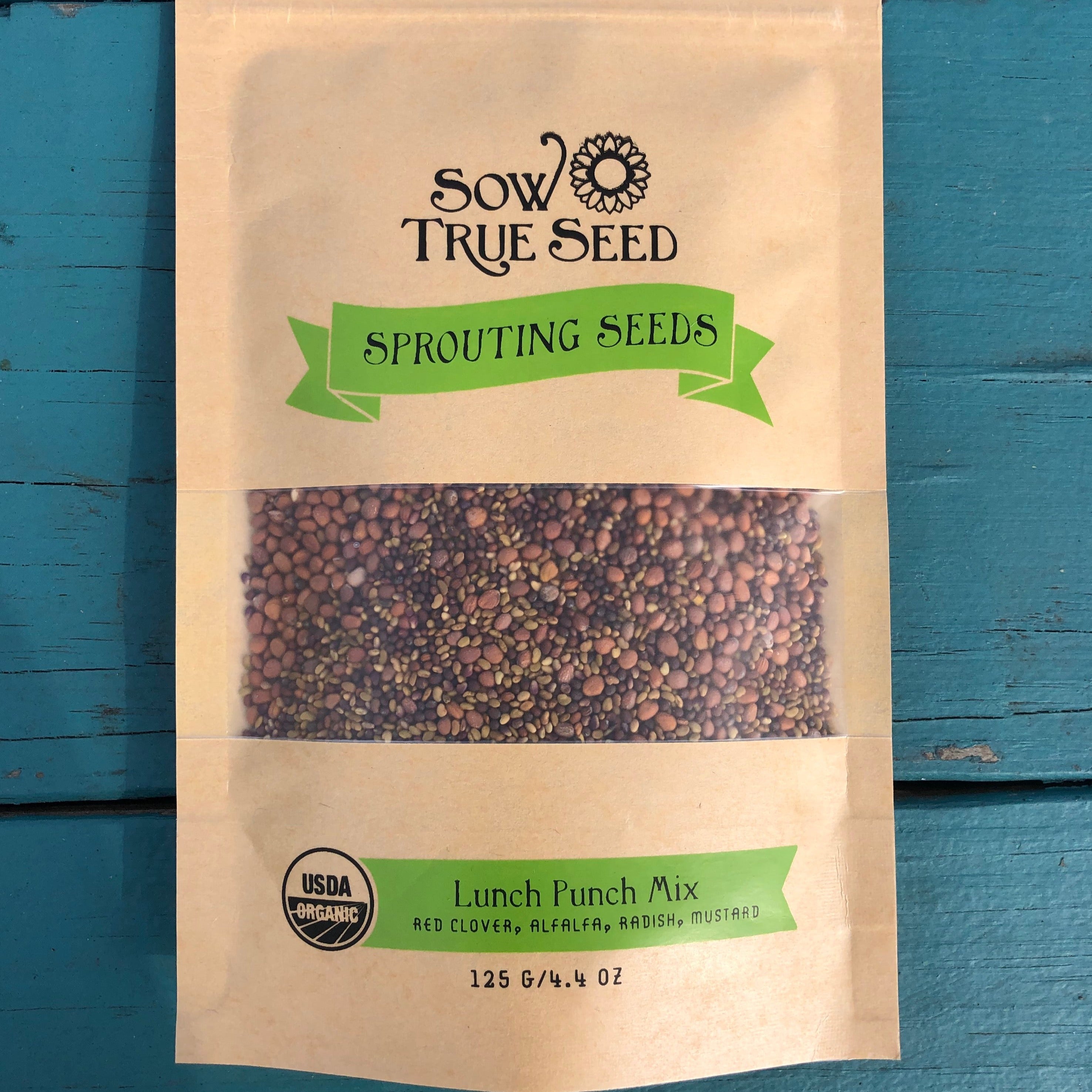 Organic Sprouting Seeds Lunch Punch Mix Sow True Seed Wholesale
