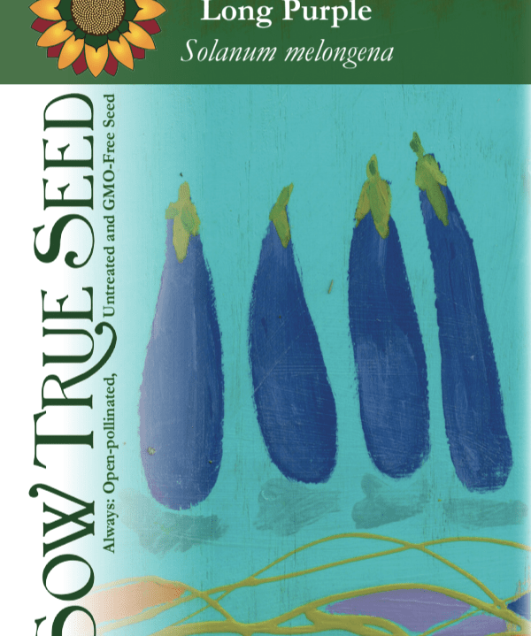 Eggplant Seeds - Long Purple - Sow True Seed