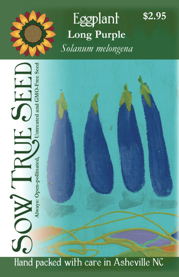 Eggplant Seeds - Long Purple - Sow True Seed