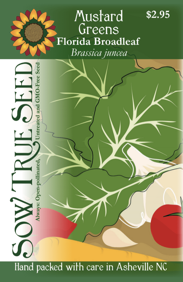 Mustard Greens Seeds - Florida Broadleaf - Sow True Seed
