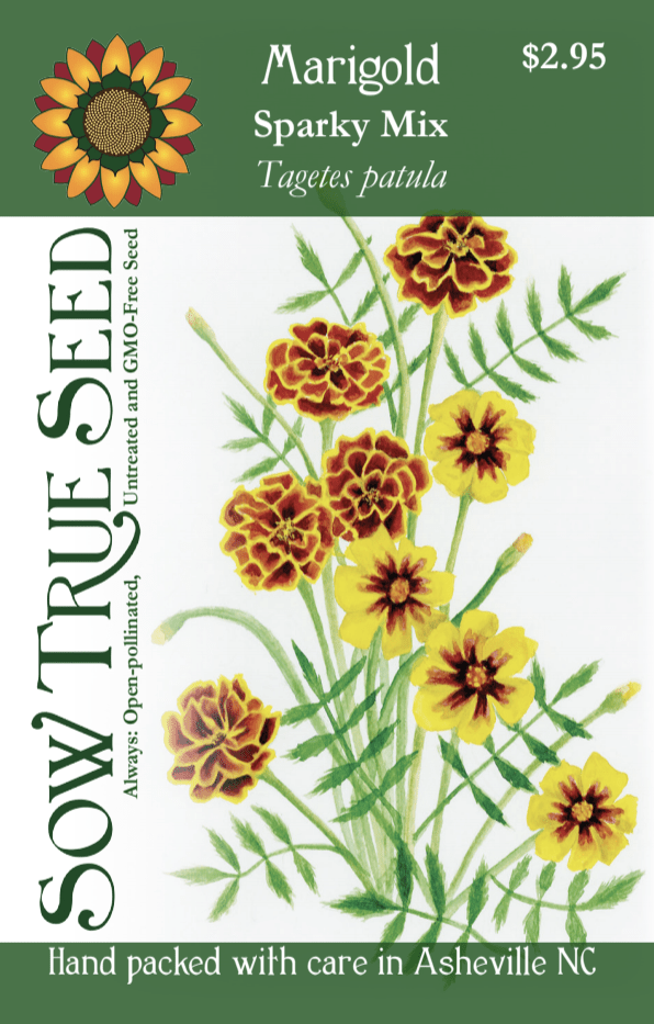 Marigold Seeds - Sparky Mix - Sow True Seed