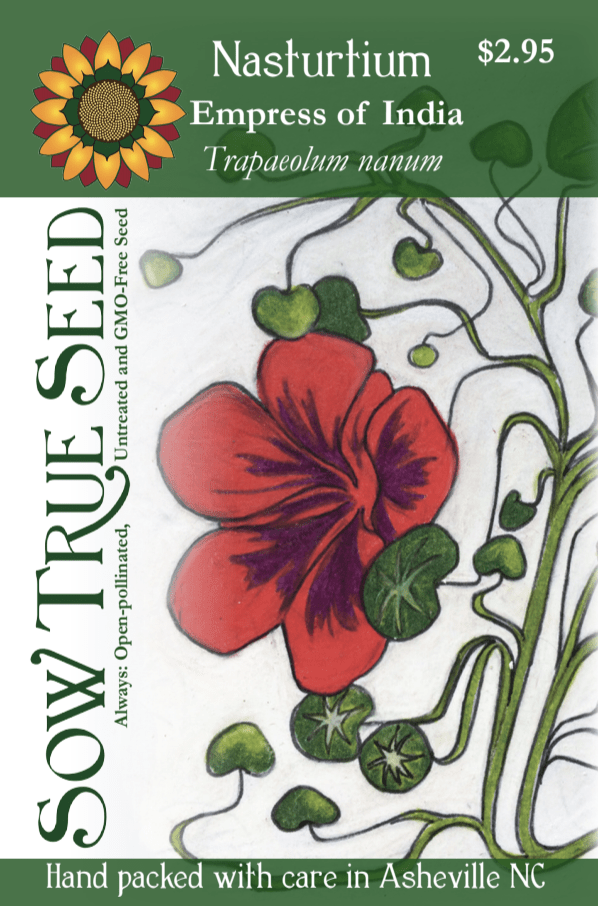 Nasturtium Seeds - Empress of India - Sow True Seed