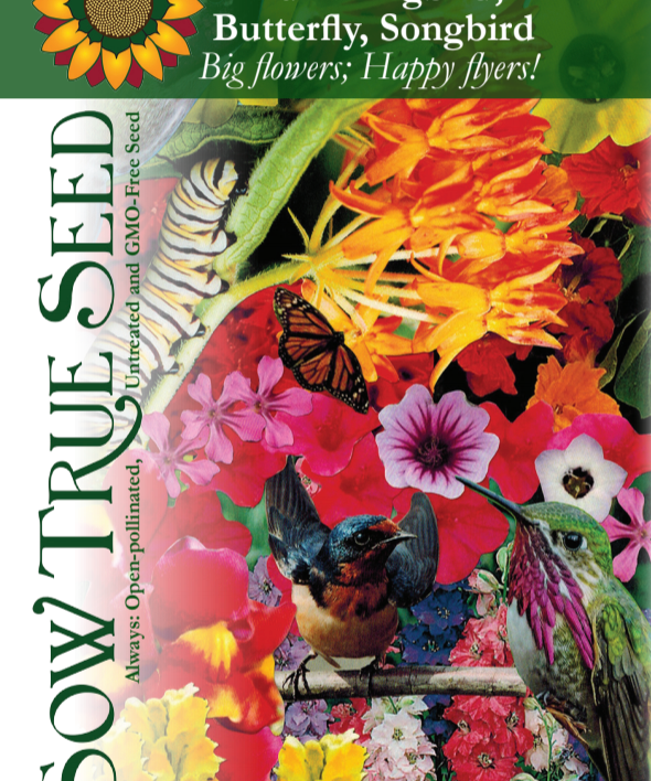 Flower Seed Mix - Hummingbird, Butterfly, Songbird - Sow True Seed