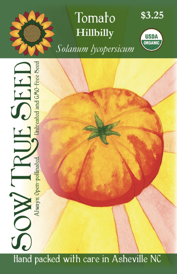 Slicing Tomato Seeds - Hillbilly, ORGANIC - Sow True Seed