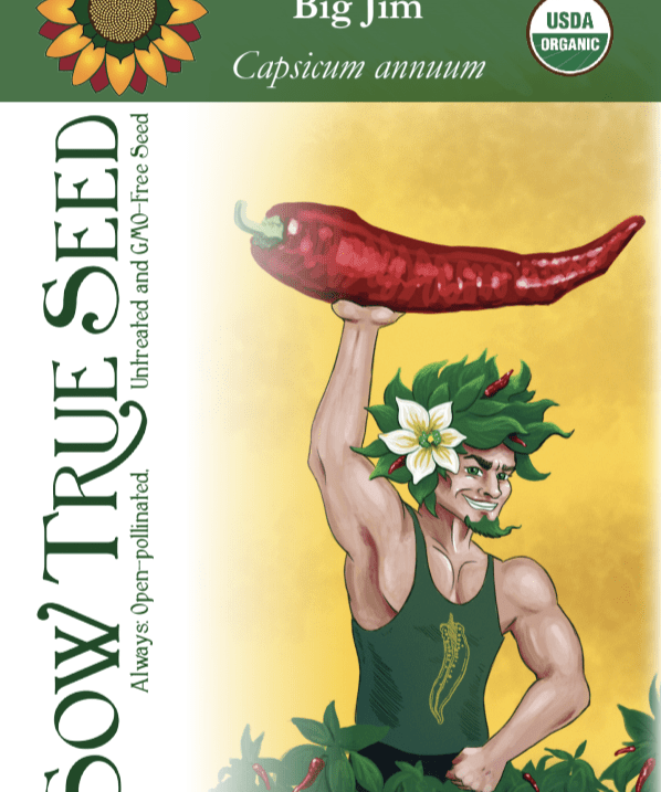 Hot Pepper Seeds - Big Jim, ORGANIC - Sow True Seed