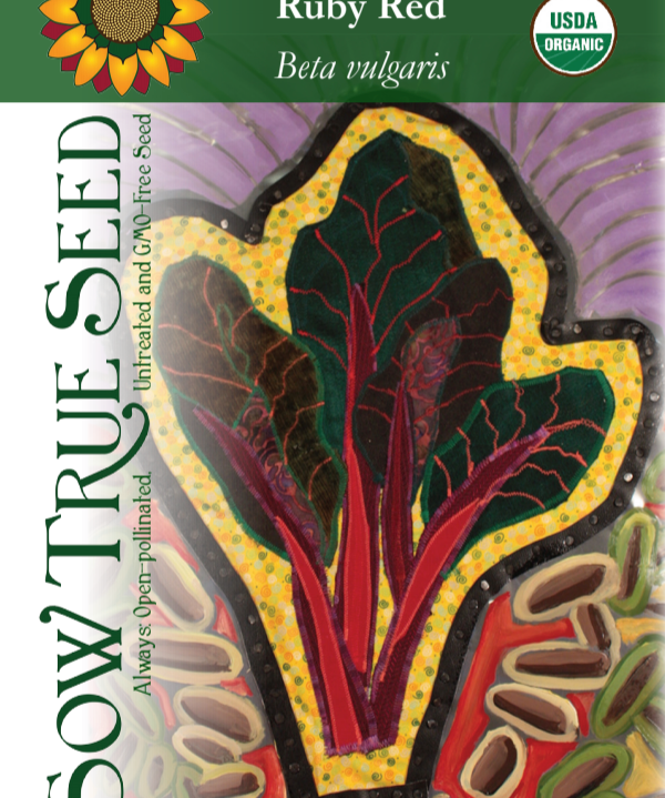 Swiss Chard Seeds - Ruby Red - Sow True Seed