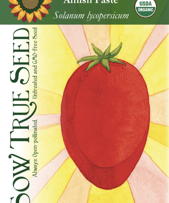 Paste Tomato Seeds - Amish Paste, ORGANIC - Sow True Seed